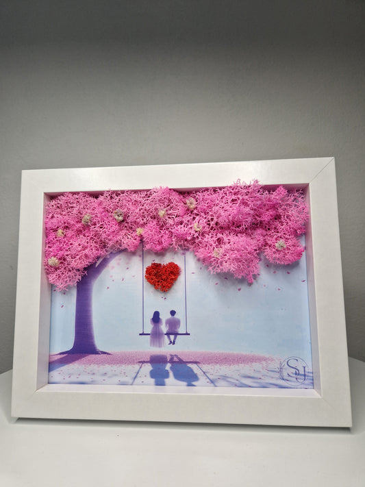 Under the Same Sky – Preserved Moss & Floral Wall Art